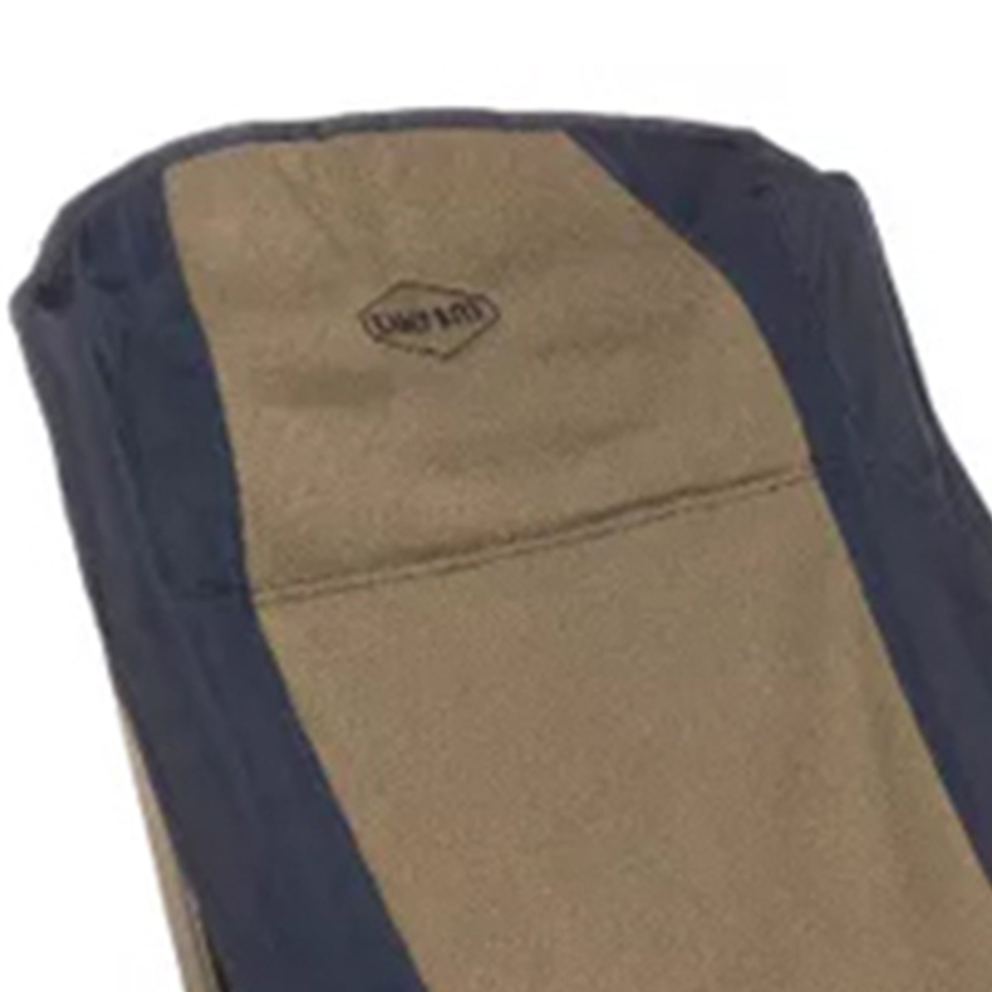 Kamp-Rite Portable Folding Outdoor Soft Arm Lounger Camp Beach Chair, Navy/Tan - VMInnovations