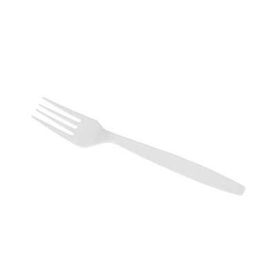 Karat White Plastic Wrapped Heavyweight Disposable Forks and Knives, 1000 Pack