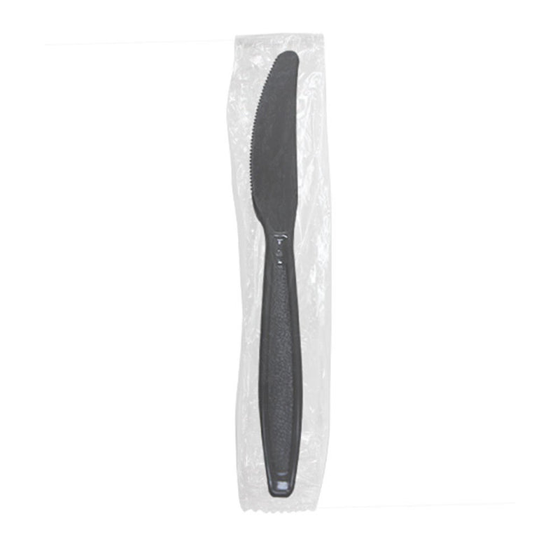 Karat 7.6 Inch PS Plastic Heavyweight Disposable Knives, Black (Pack of 1,000)