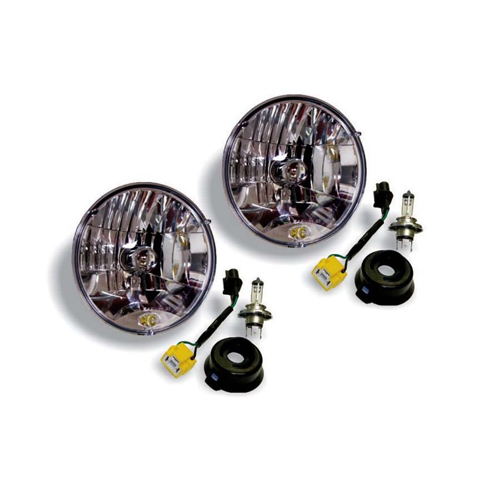 KC HiLiTES H4 Headlight Conversion Kit for 2007 to 2018 Jeep Wranglers, 7-Inch
