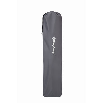 KingCamp Folding Deluxe Lightweight Portable Camping Bed Cot w/ Carry Bag, Gray