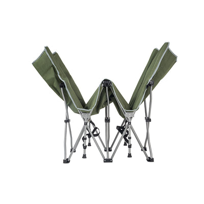 KingCamp Folding Deluxe Lightweight Portable Camping Bed Cot w/ Carry Bag, Green