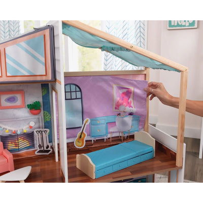 KidKraft Designed by Me Magnetic Makeover Dollhouse with Accessories & Furniture