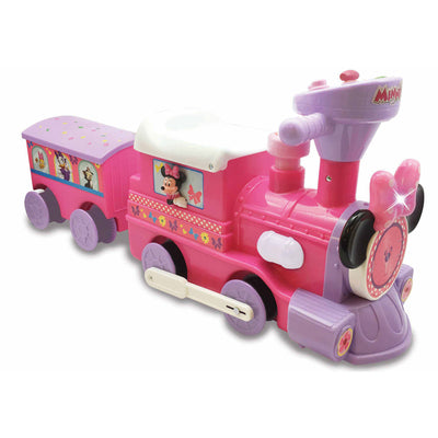 Kiddieland Disney Minnie Mouse Activity Ride On Train Engine and Caboose Toy