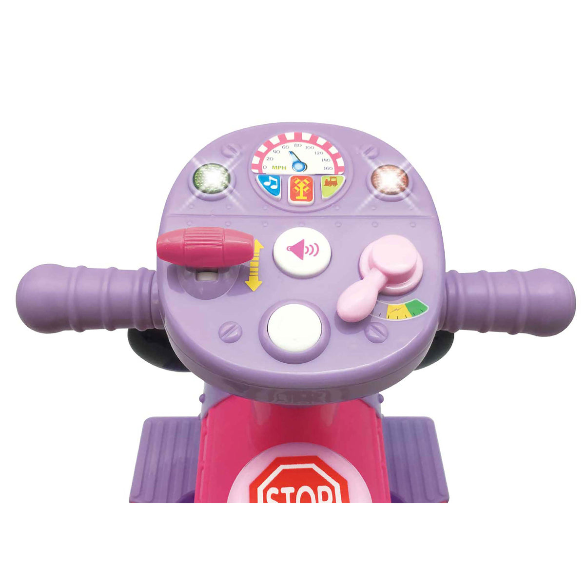 Kiddieland Disney Minnie Mouse Activity Ride On Train Engine and Caboose Toy