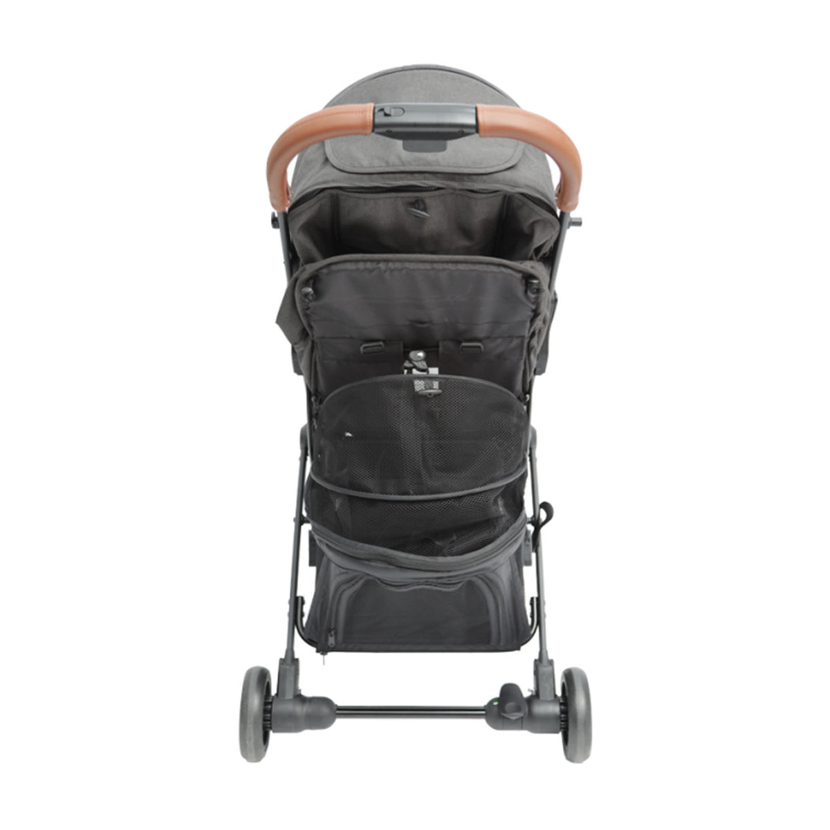 Keenz Air Plus Lightweight Compact 2 in 1 Pet and Baby Stroller w/ Canopy, Gray - VMInnovations