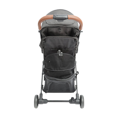 Keenz Air Plus Lightweight Compact 2 in 1 Pet and Baby Stroller w/ Canopy, Gray - VMInnovations