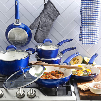 Kenmore Arlington 12 Pc Nonstick Ceramic Cookware and Accessory Set (Open Box)