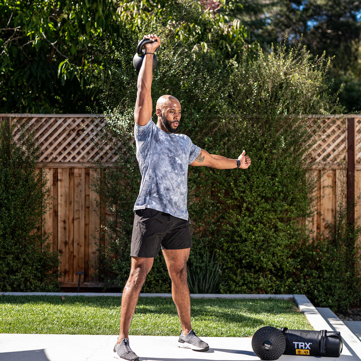 TRX Rubber Coated Kettlebell for Weight & Strength Training, 35.2 Pounds (16 kg) - VMInnovations