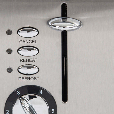 Haden Stainless Steel Retro Toaster & 1.7 Liter Stainless Steel Electric Kettle