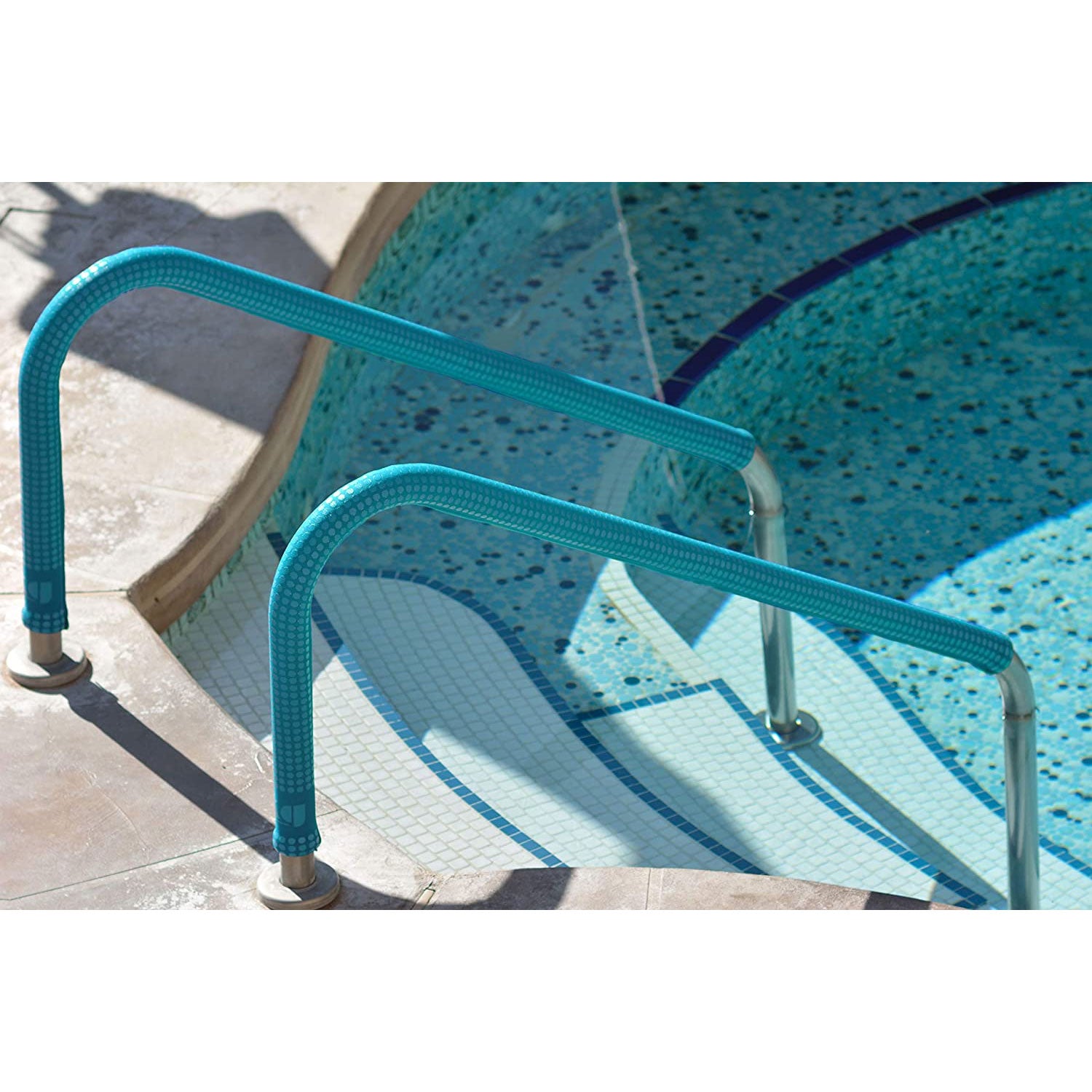 KoolGrips Comfort Cover 4 Foot Zippered Handrail Ladder Grip Sleeve, Indian Teal
