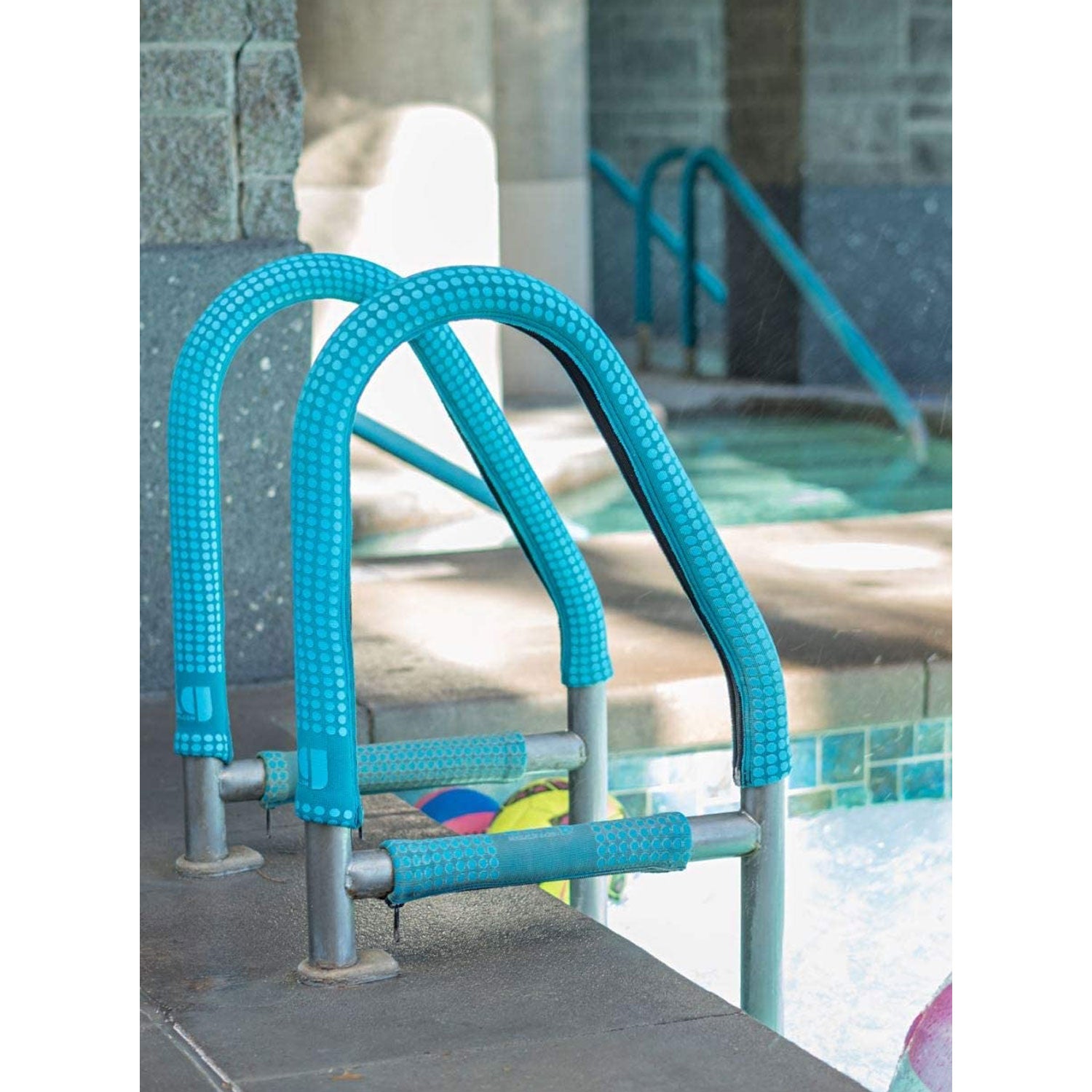 KoolGrips Comfort Cover 4 Foot Zippered Handrail Ladder Grip Sleeve, Indian Teal