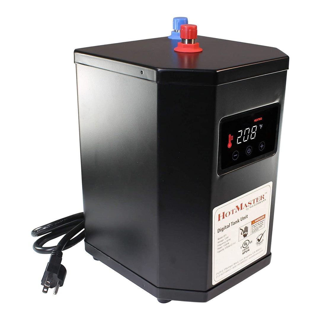 Westbrass 4in1 Hot Water Dispenser Faucet w/ Hot Tank, Polished Chrome(Open Box) - VMInnovations