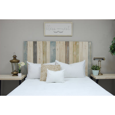 Barn Walls Floating Hanger Handmade 3 Panel Wall Headboard, Queen (Open Box)