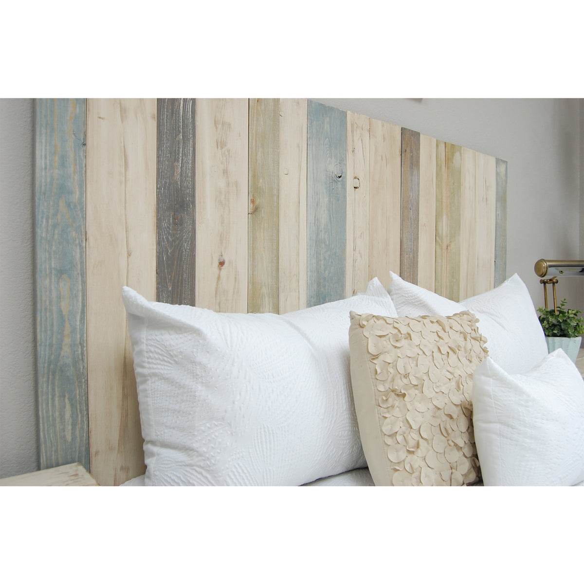 Barn Walls Floating Hanger Handmade 3 Panel Wall Headboard, Queen (Open Box)