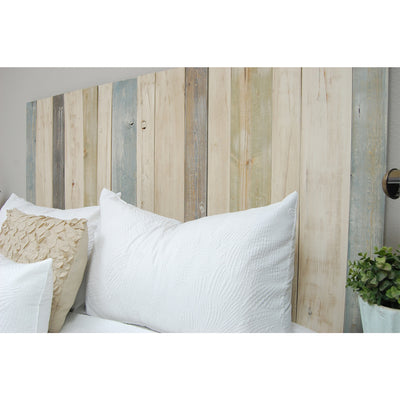 Barn Walls Floating Hanger Handmade 3 Panel Wall Headboard, Queen (Open Box)