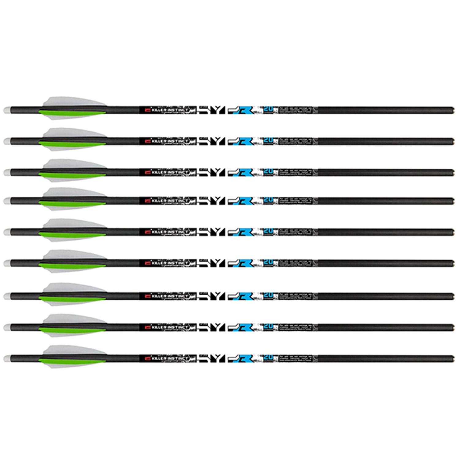 Killer Instinct Burner 415 Archery Crossbow w/ 9 HYPR Lite 20 Inch Carbon Bolts - VMInnovations