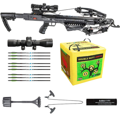 Killer Instinct Burner Archery Crossbow w/ HYPR Lite Bolts & Morrell Cube Target - VMInnovations