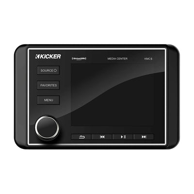 Kicker 46KMC5 Marine 240W 6 Channel LCD Gauge Style Bluetooth Boat Media Center