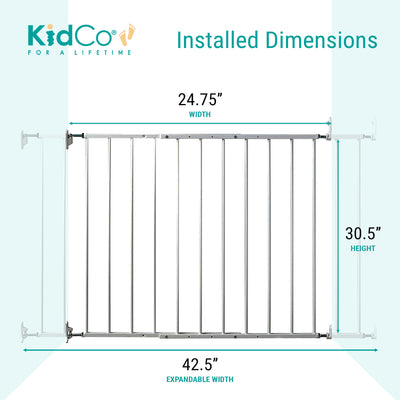 Safeway Top of Stairs Quick Release Baby Gate, 42.5x30.5 In,  (Open Box) - VMInnovations