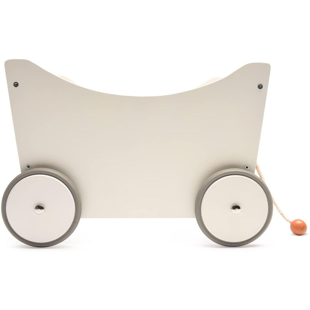 Kinderfeets 2-in-1 Versatile Baby Toddler Wooden Toy Storage Box Walker, White - VMInnovations