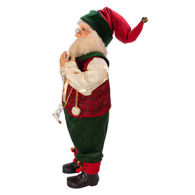 Kurt Adler 36" Kringles Elf Figurine for Fans & Collectors, Red & Green(Damaged)