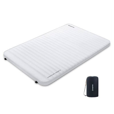KingCamp Luxury 3D 3 Inch Extra Wide Large Self Inflating Sleeping Pad, Grey