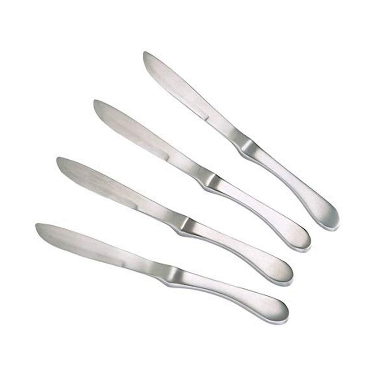 Knork Original 4 Piece Dinner Knife Cutlery Flatware Set, Matte Silver(Open Box)