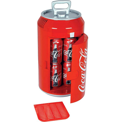 Koolatron 8 Can Official Coca-Cola AC/DC Electric Mini Fridge Beverage Cooler