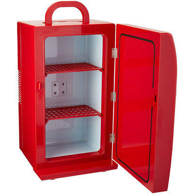 Koolatron Retro Coca Cola 18 Can Unique Vintage Beverage Cooler Mini Fridge, Red