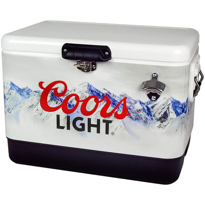 Koolatron 54 Quart Coors Light Portable Ice Chest Hard Cooler with Bottle Opener
