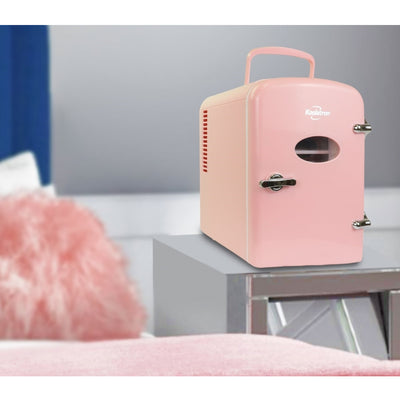 Koolatron 6 Can Retro AC/DC Electric Portable Mini Fridge Beverage Cooler (Used) - VMInnovations