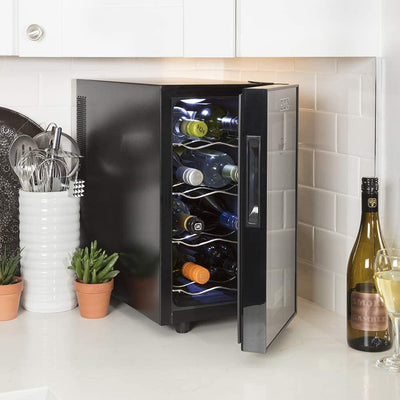 Koolatron Urban Series 8 Bottle Thermoelectric Compact Mini Fridge Wine Cooler