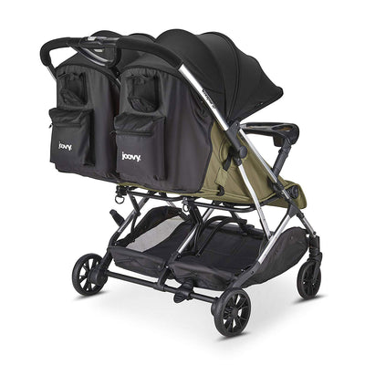 Joovy Double Folding Adjustable Recline Stroller w/ Ventilated Rain Cover
