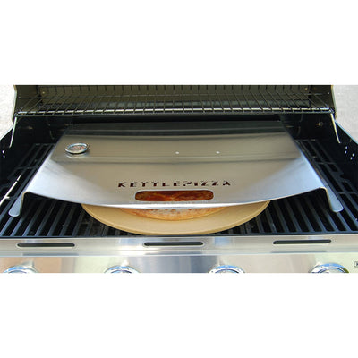 KettlePizza Stainless Steel Pizza Oven Kit for Gas Cooking Grills (Open Box)