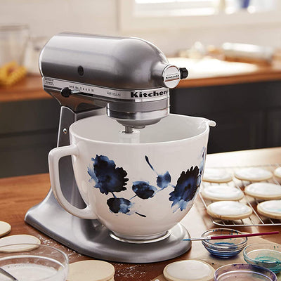 KitchenAid 5 Quart Ink Watercolor Ceramic Mixing Bowl for Kitchen Stand Mixer
