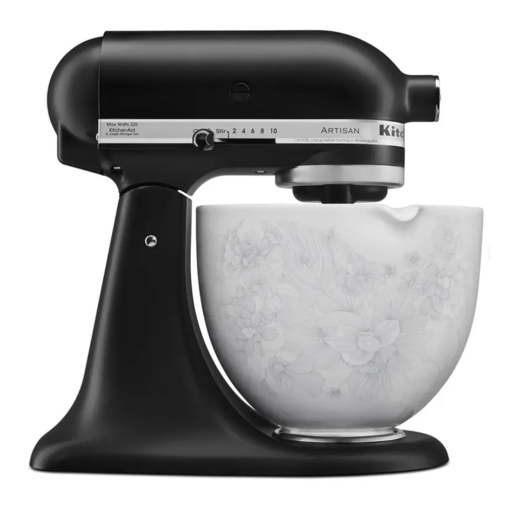 KitchenAid 5 Quart Whispering Floral Ceramic Mixing Bowl for Kitchen Stand Mixer