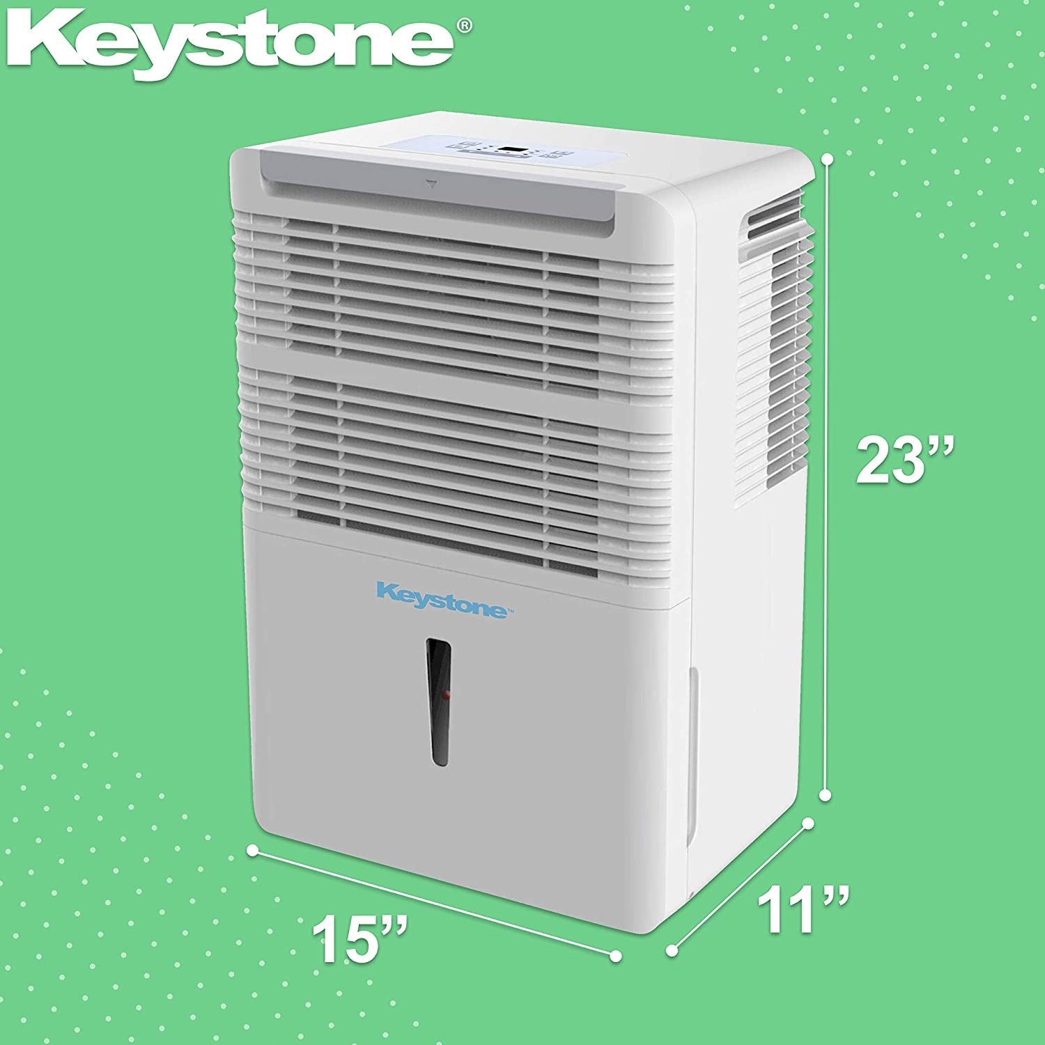 Keystone KSTAD504D 50 Pint Portable Air Dehumidifier (Refurbished)