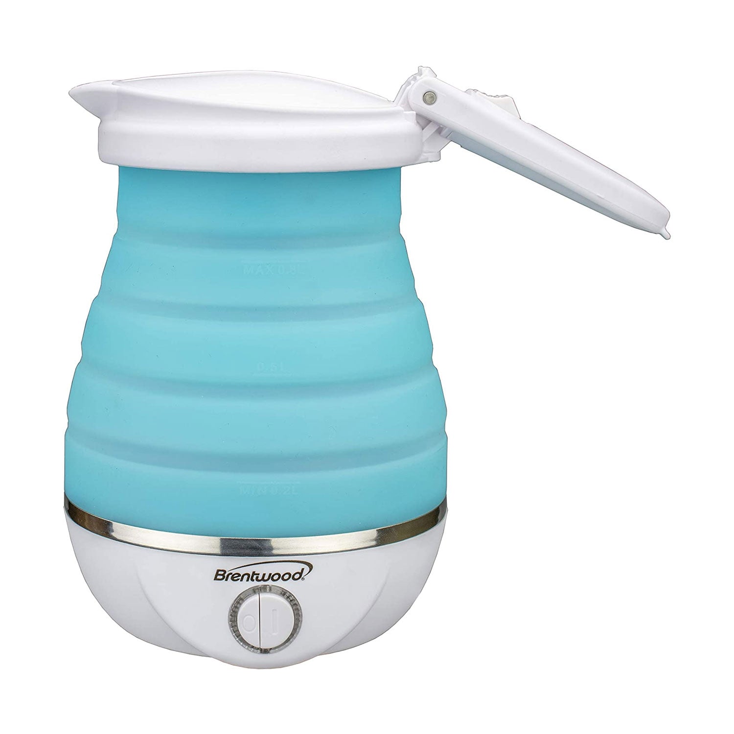 Brentwood Dual Voltage 0.8L Collapsible Portable Tea Kettle, Blue (Open Box) - VMInnovations