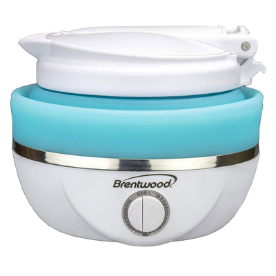 Brentwood KT-1508BL Dual Voltage 0.8L Collapsible Portable Tea Kettle, Blue - VMInnovations