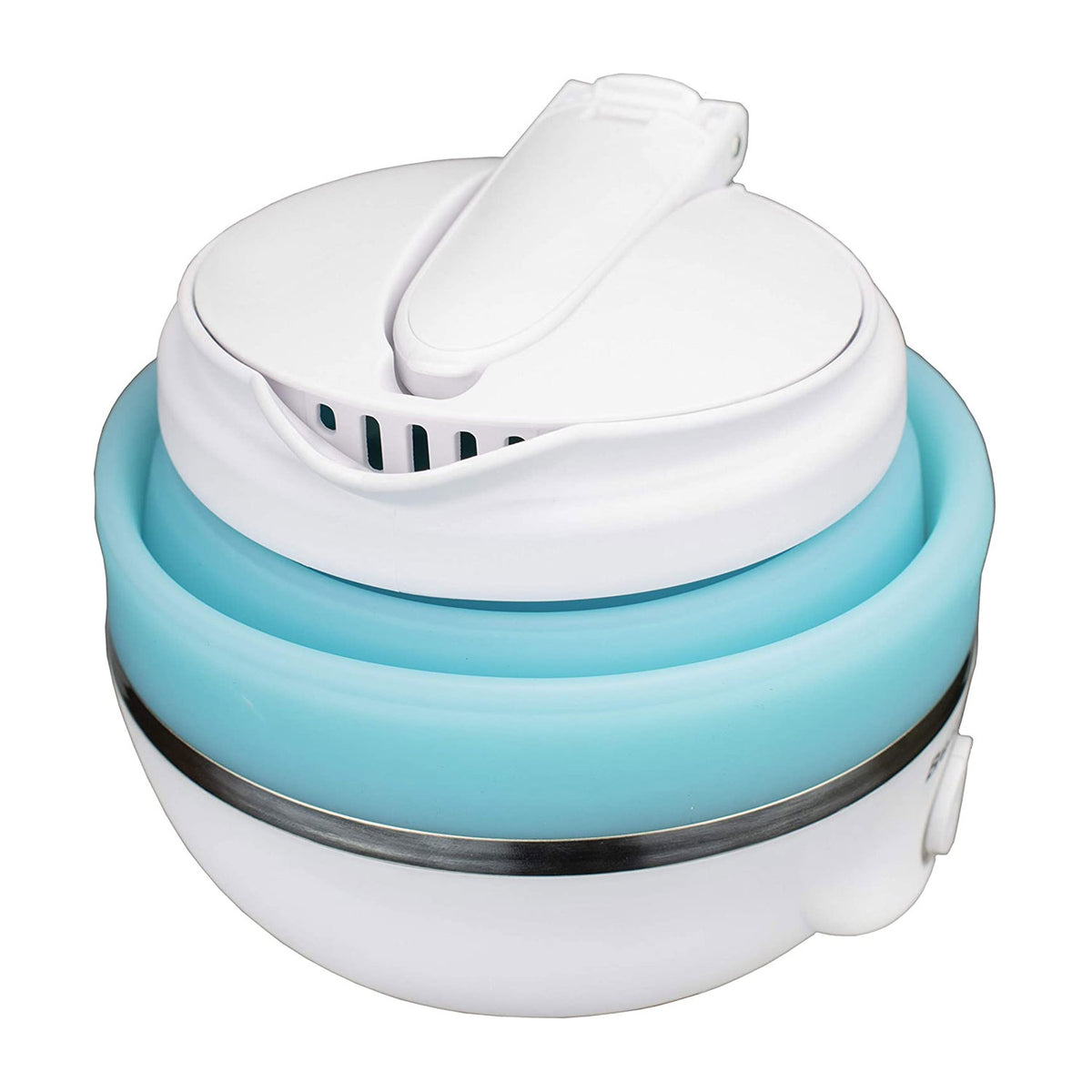 Brentwood KT-1508BL Dual Voltage 0.8L Collapsible Portable Tea Kettle, Blue