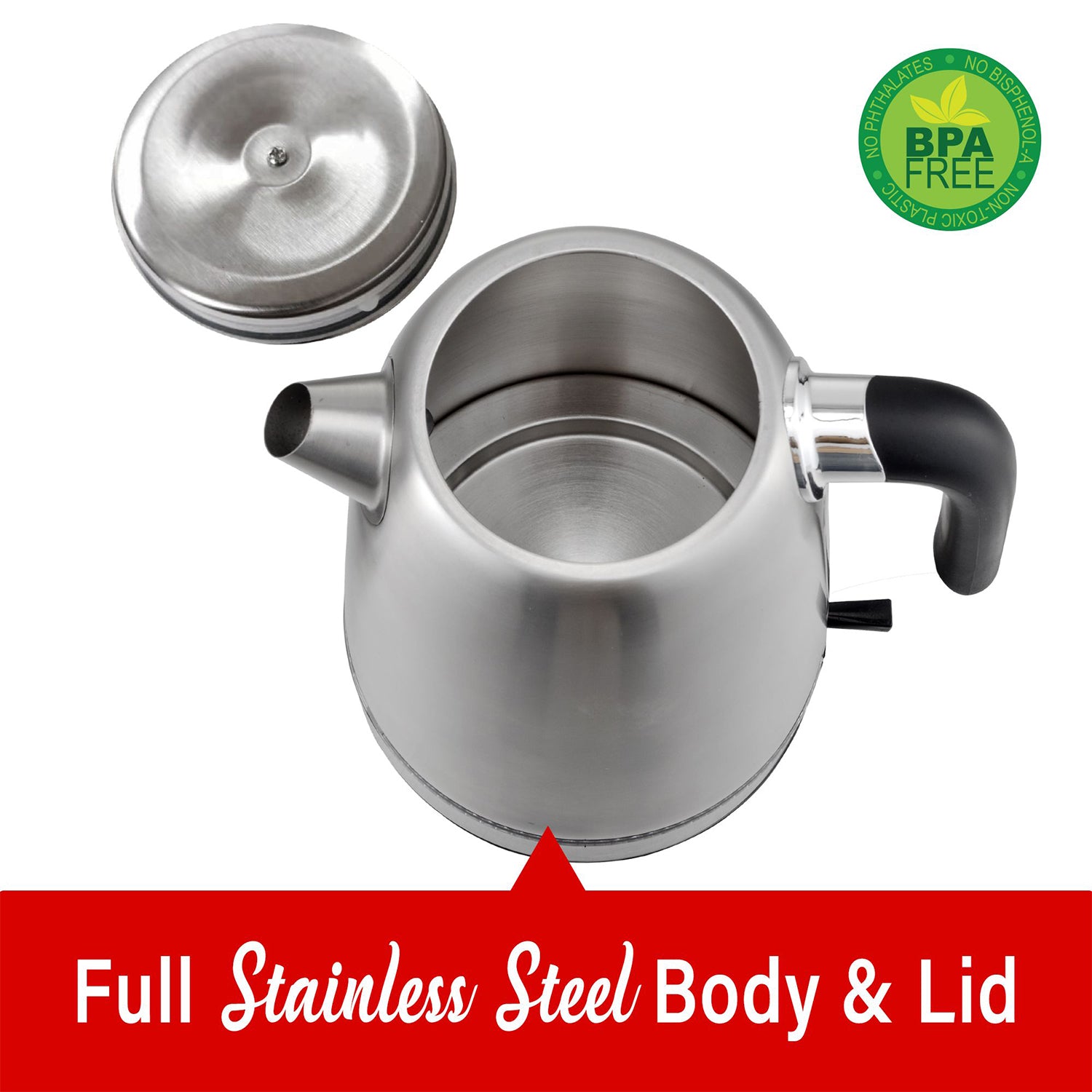 Brentwood 1.7 Liter Cordless Electric Tea Kettle Pot (Open Box) - VMInnovations