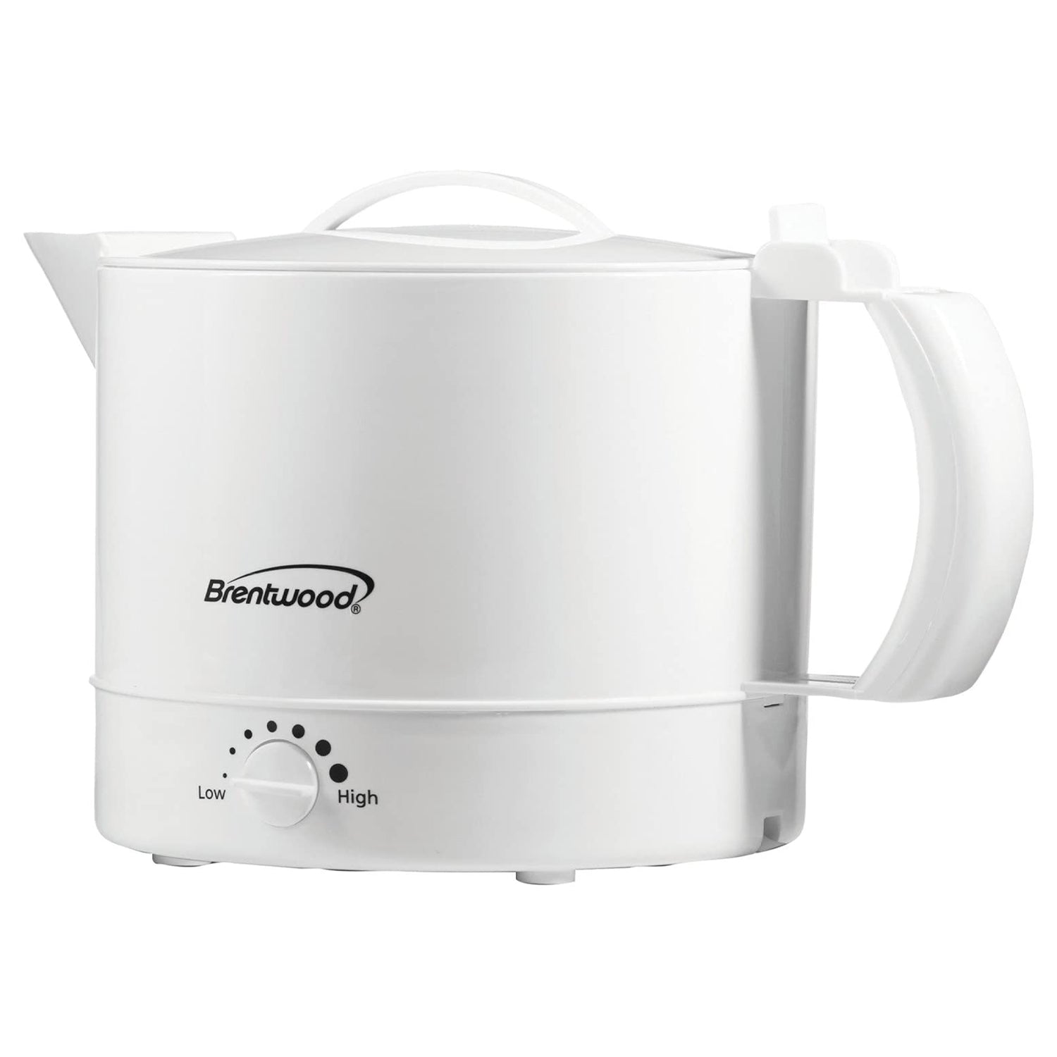 Brentwood 1000W Electric BPA Free Plastic 32 Oz Kettle Tea Pot, White (Open Box) - VMInnovations