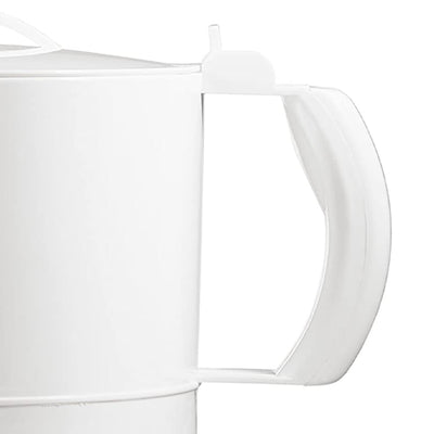 Brentwood 1000W Electric BPA Free Plastic 32 Oz Kettle Tea Pot, White (Open Box)