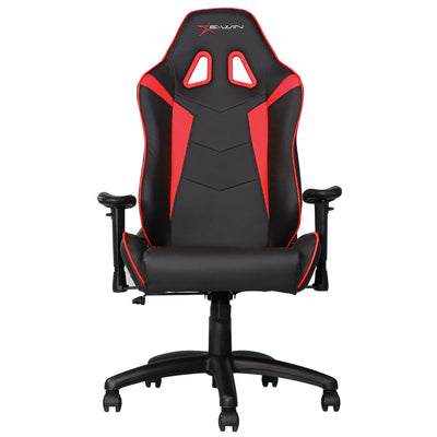 E-Win Knight Series PVC Leather Computer Gaming Office Desk Chair, Red(Open Box)