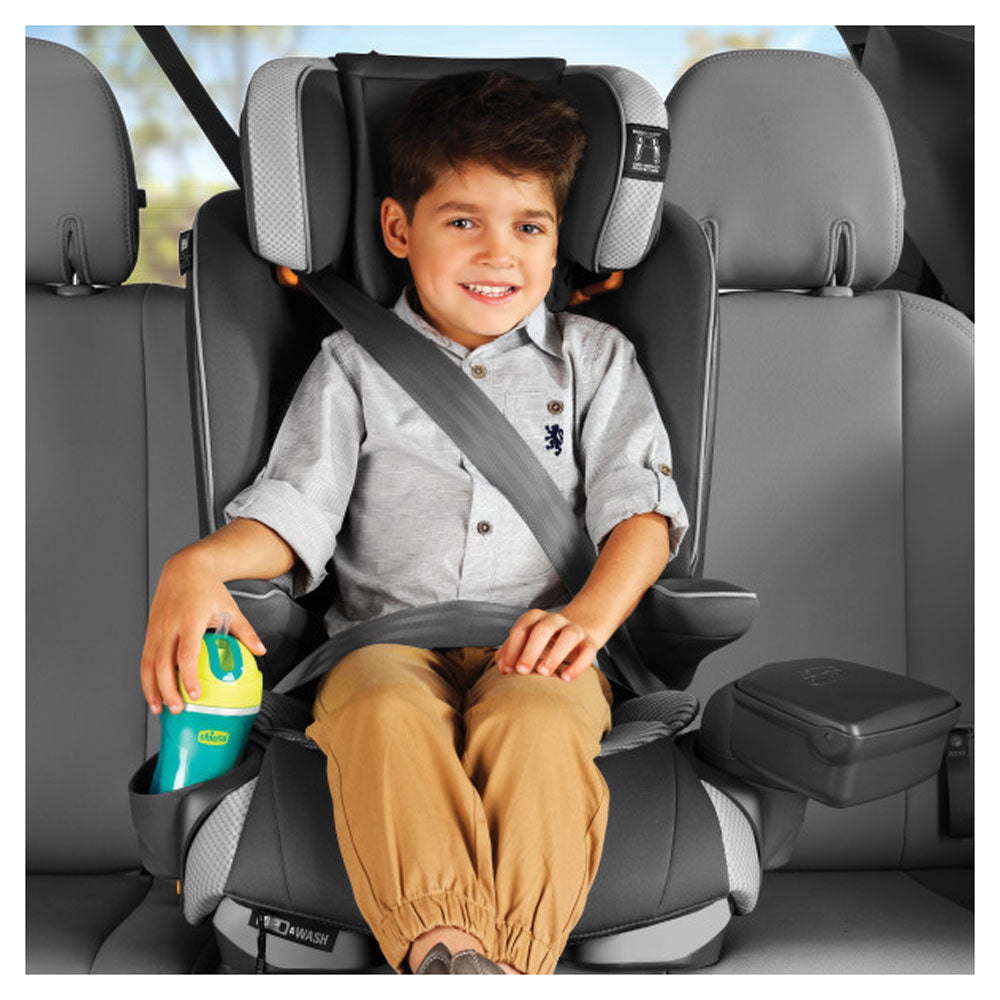 Chicco Q Collection MyFit Zip Air Car Seat with Harness Plus Booster Seat, Black