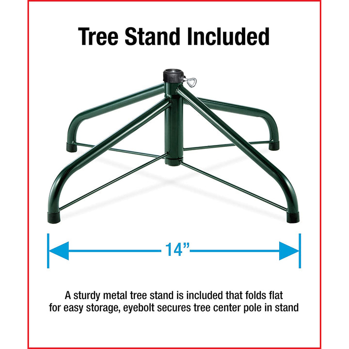 National Tree Company 4.5 Ft Slim Artificial Tree with Lights & Stand (Open Box)