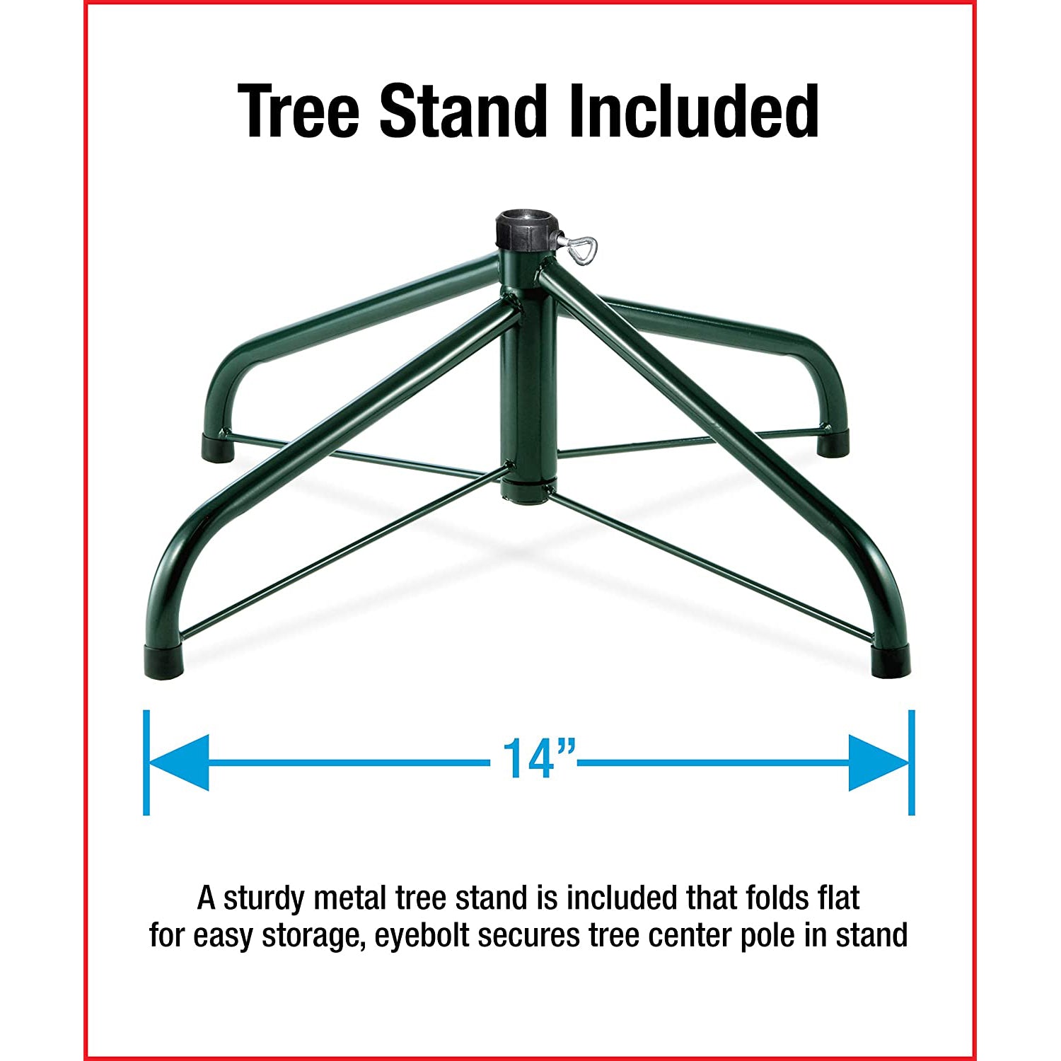 National Tree Company Kingswood 4.5 Ft Slim Artificial Tree with Lights & Stand