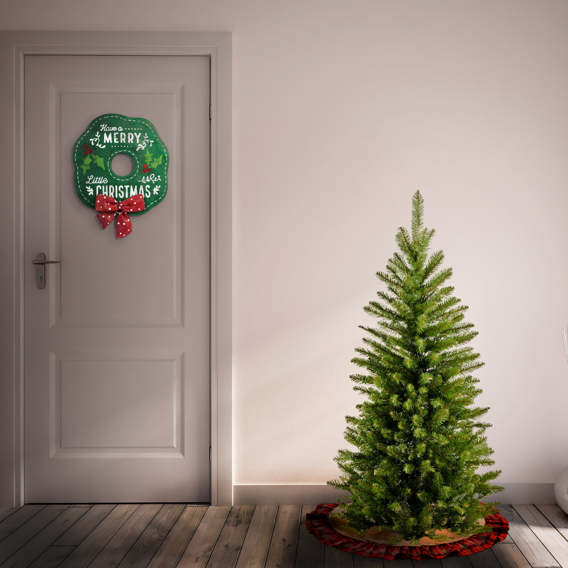 National Tree Company Kingswood 4' Artificial Christmas Tree with Stand (Used) - VMInnovations