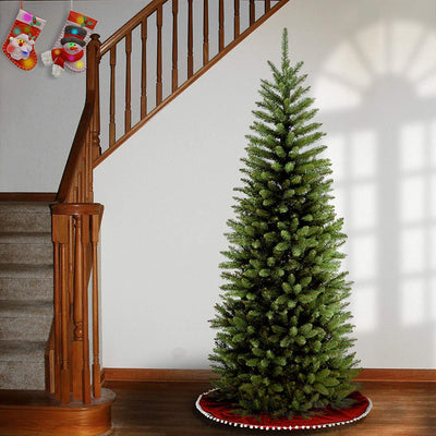 National Tree Kingswood 6' Slim Artificial Unlit Christmas Tree w/ Stand (Used)